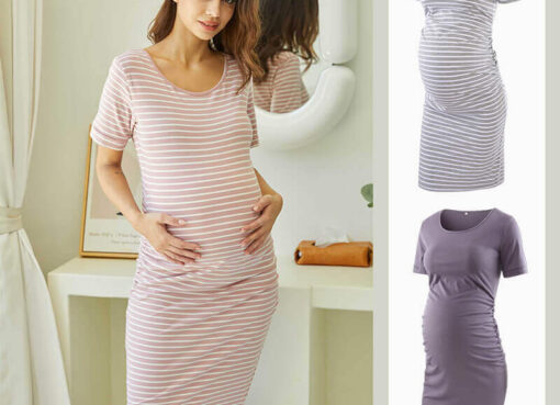 Best Short Sleeve Wrap Maternity Dresses
